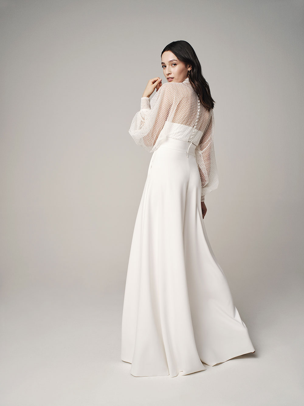 Jesus Peiro 223 top and trousers bridal separates - at Miss Bush, London Surrey UK