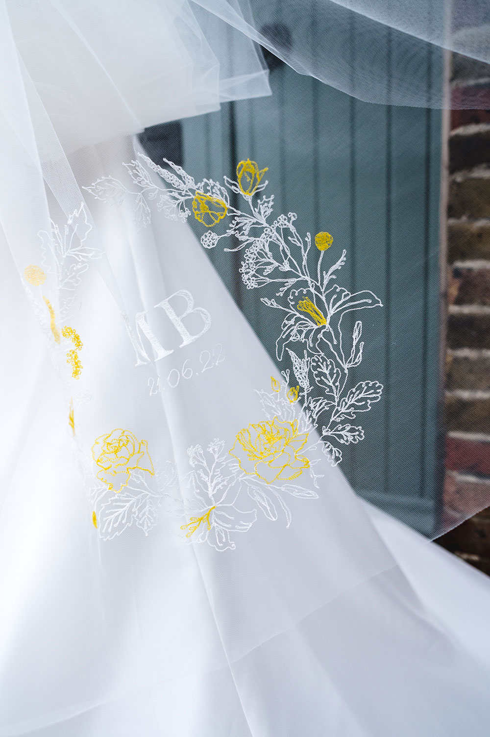 Daisy Sheldon Embroidery - custom bespoke veils at Miss Bush