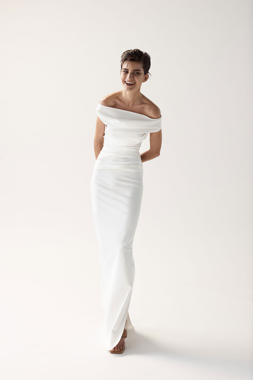 Toni Maticevski Inclusive one shoulder off Second Hand Wedding Dress Save  40% - Stillwhite