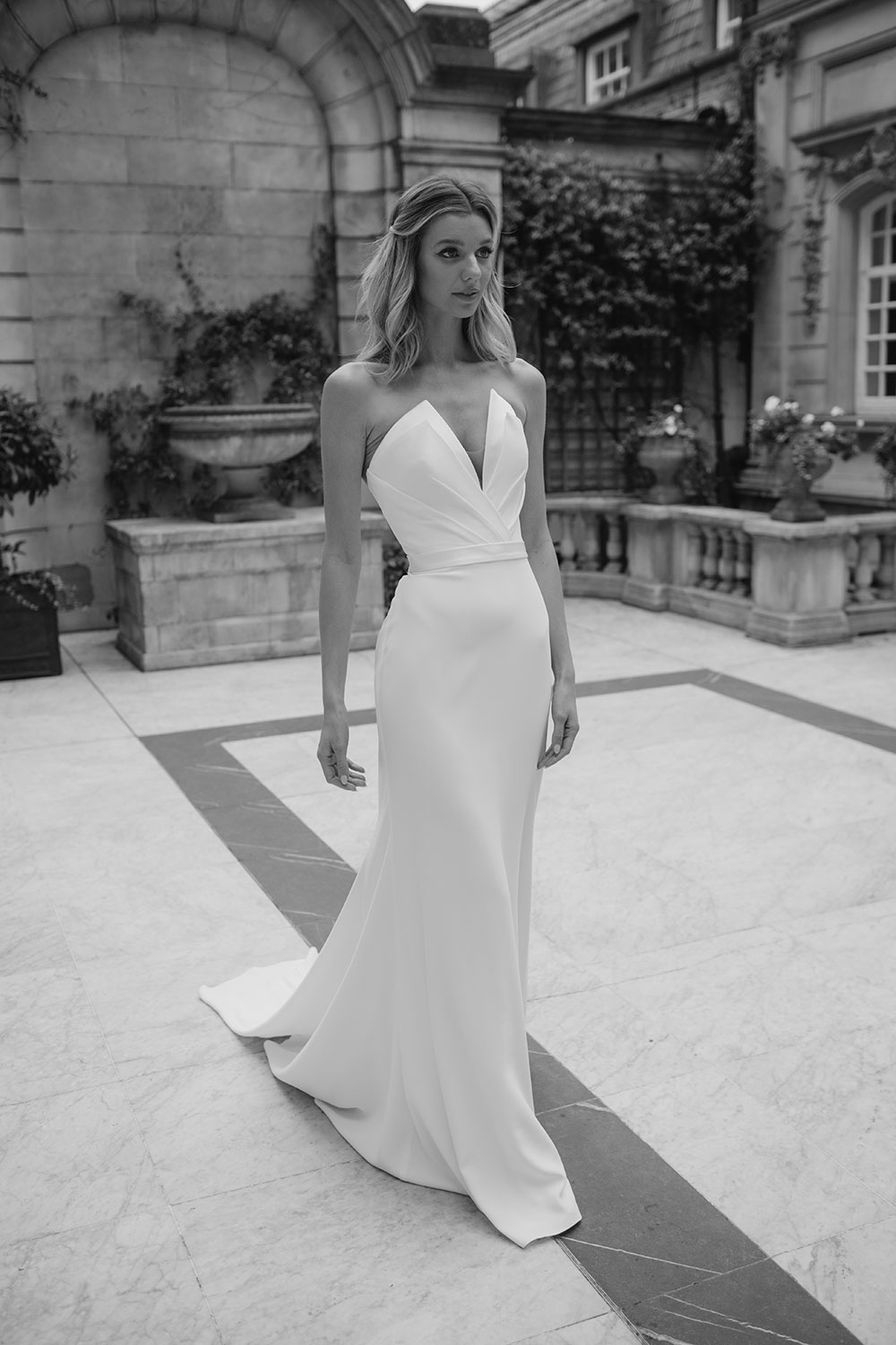 Suzanne Neville Caccini Wedding Dress at Miss Bush bridal boutique in Surrey