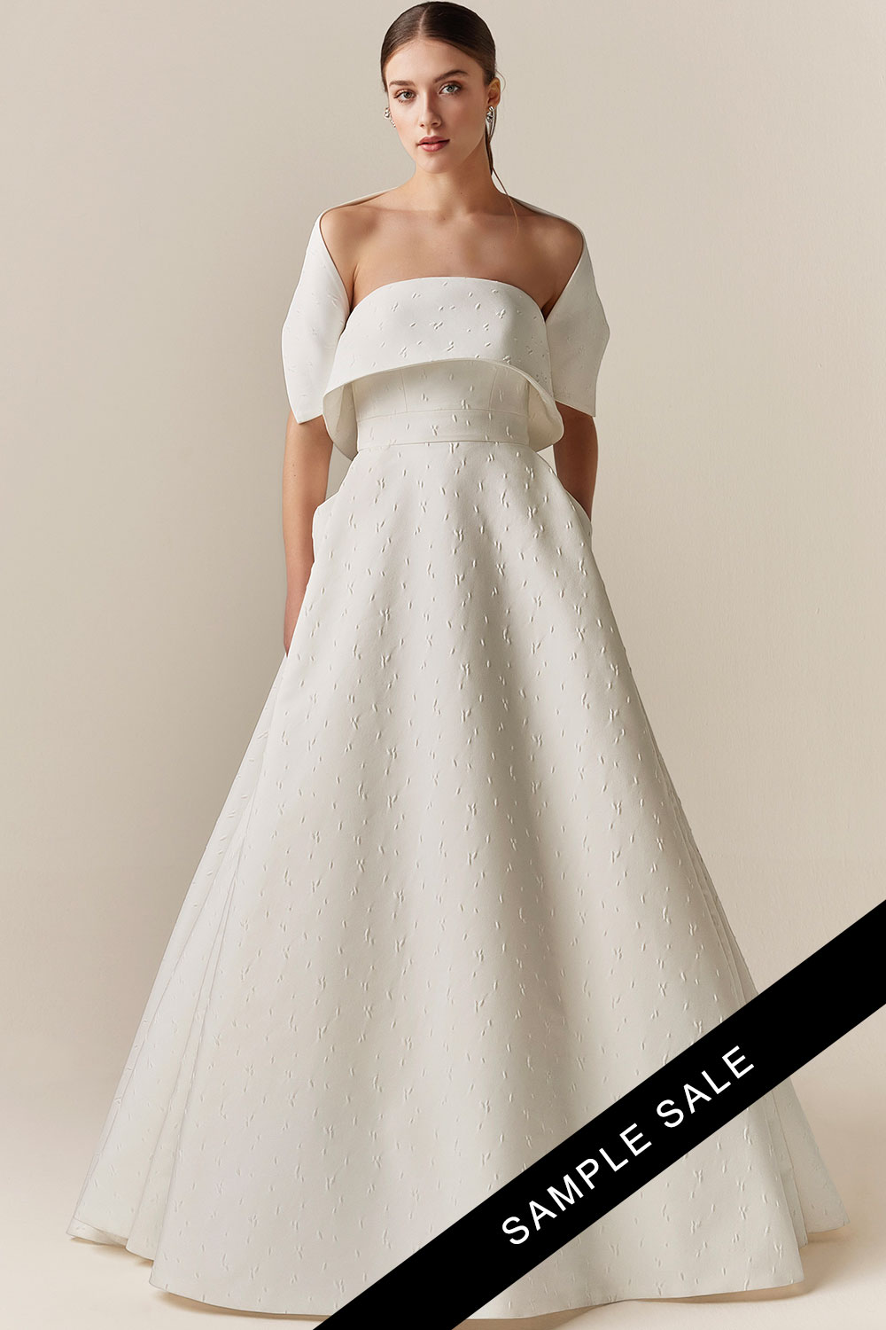 Jesus Peiro 2513 strapless wedding dress with detachable sash