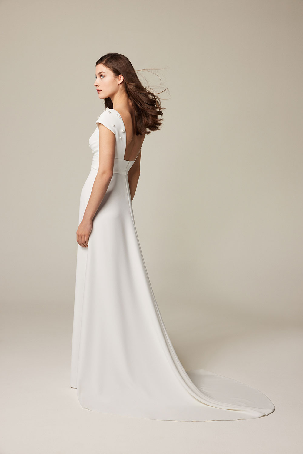 Jesus Peiro 2514 wedding dress with pearls