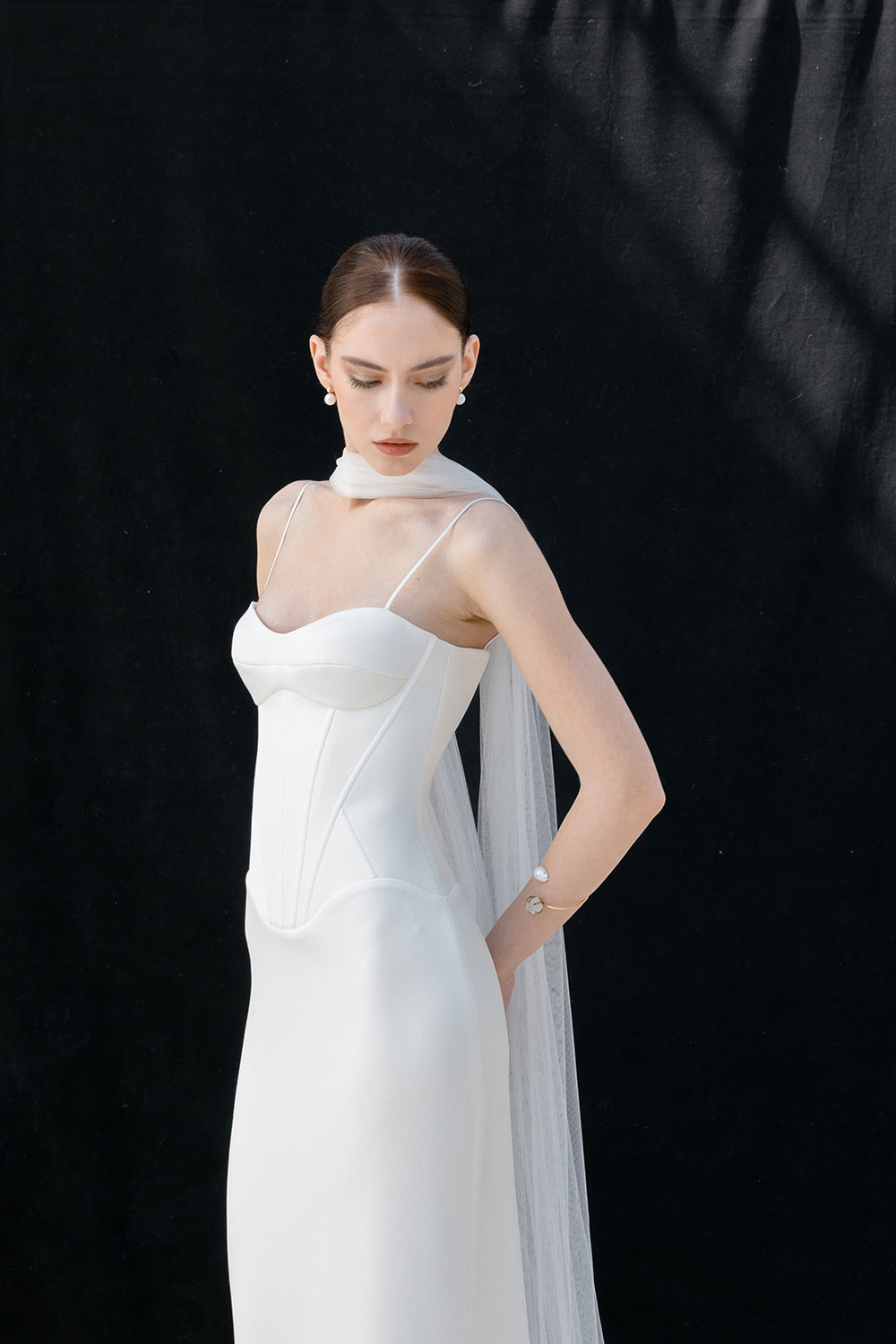 Summer drop waist corset wedding dress from Divine Atelier