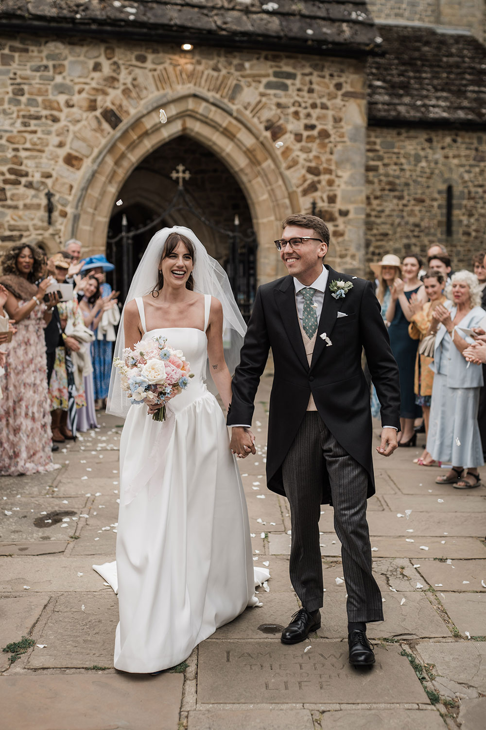 Helen in Nortier Schiffer wedding dress