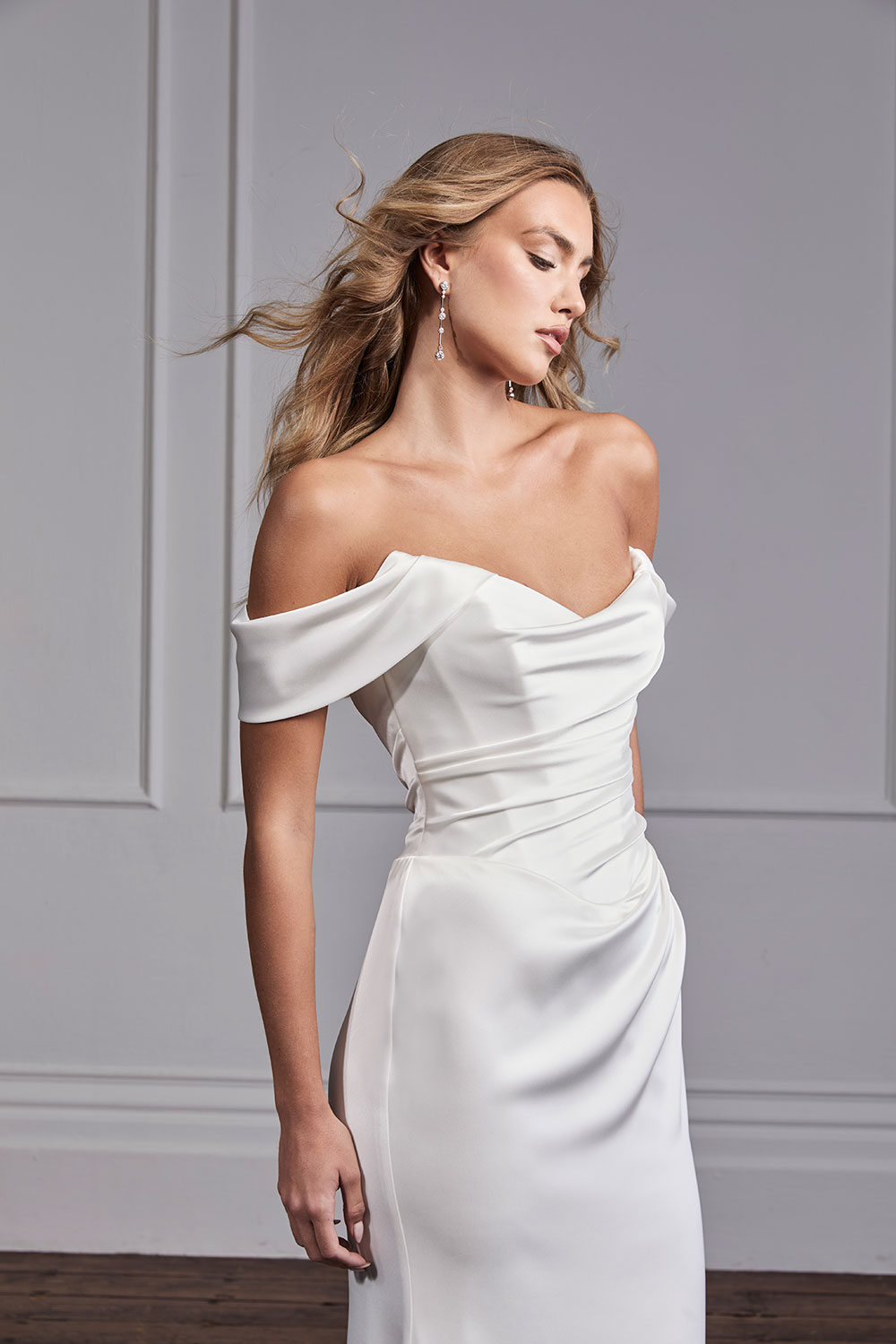 Suzanne Neville Eternellle wedding dress at Miss Bush bridal boutique in Surrey