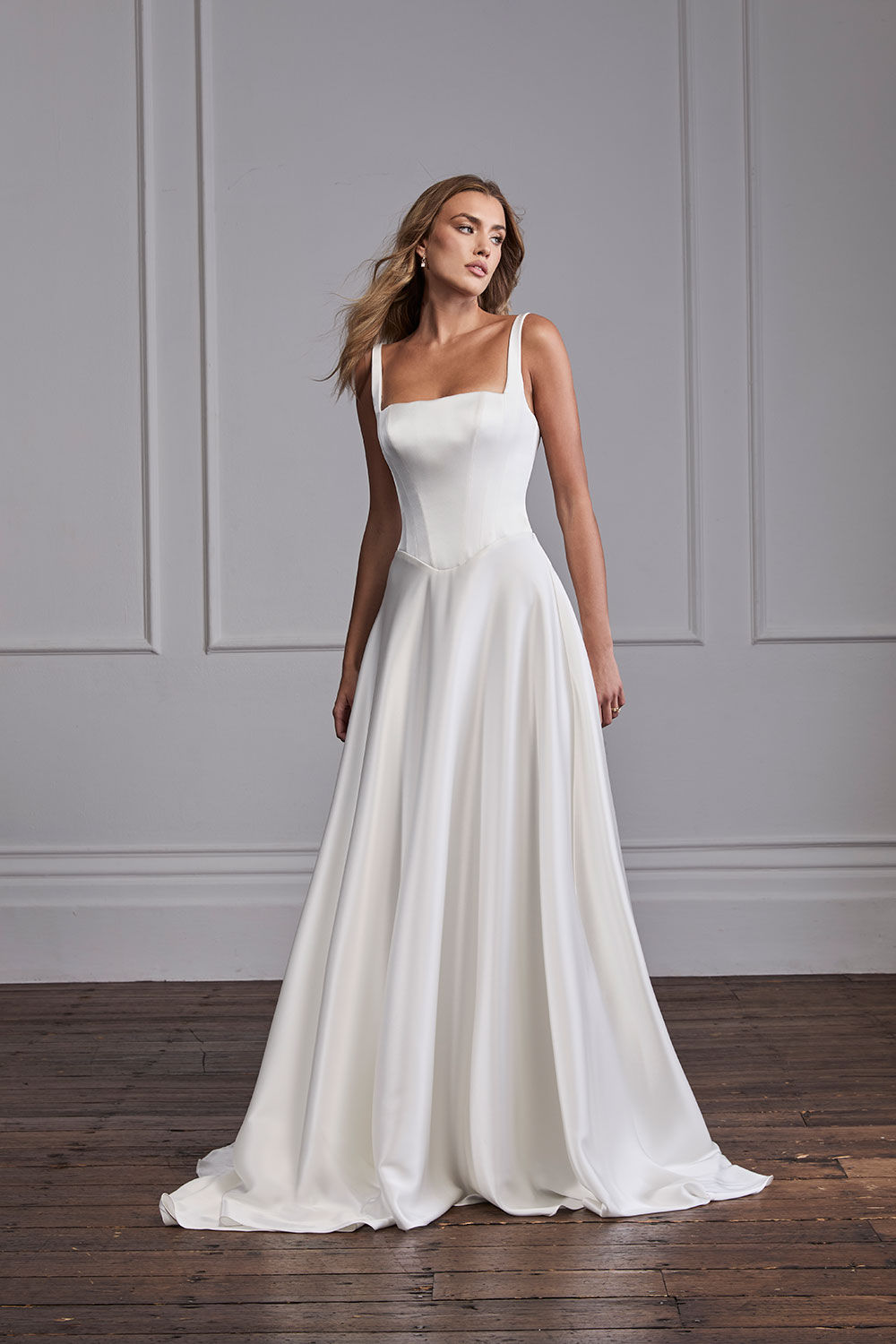 Suzanne Neville Muse wedding dress at Miss Bush bridal boutique in Surrey