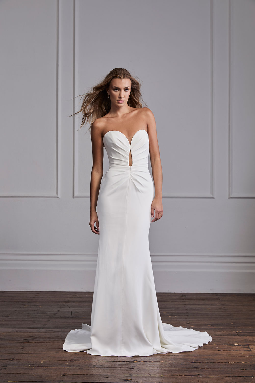 Suzanne Neville Marais wedding dress at Miss Bush bridal boutique in Surrey